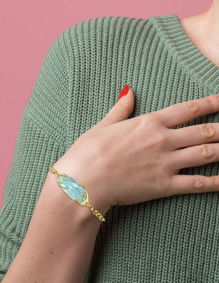 Kyra Yeşil Kyanit Bileklik