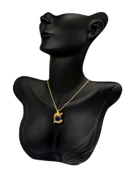 Serpent Mavi Obsidyen Kolye