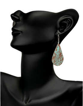 Helvar Yeşil Patina Küpe