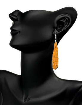 Neyra Turuncu Patina Küpe