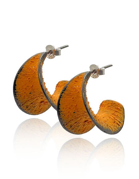 Raylin Turuncu Patina Küpe