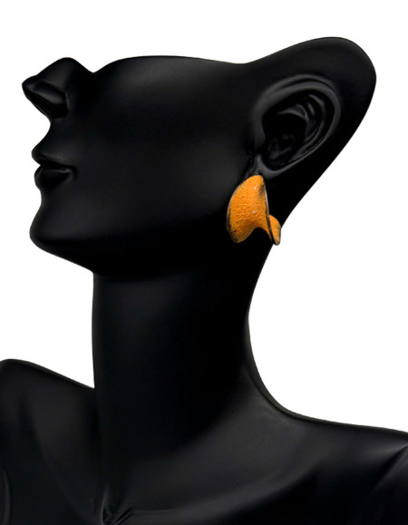 Raylin Turuncu Patina Küpe