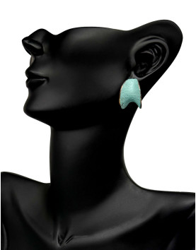 Zephira Yeşil Patina Bronz Küpe