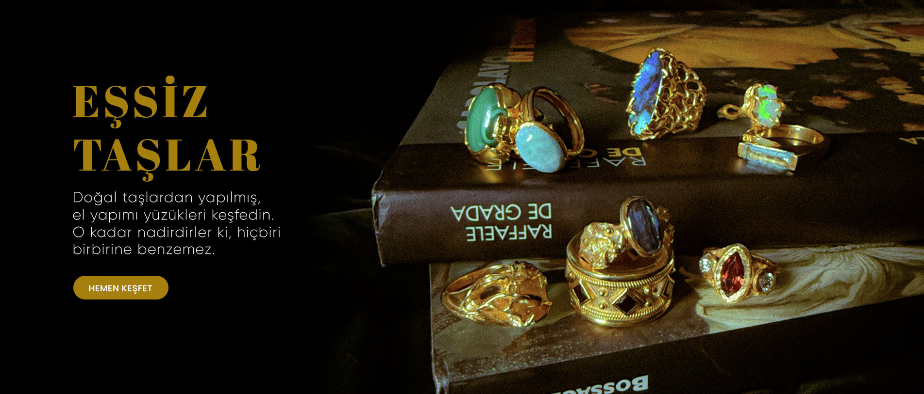 Sothio Jewelry El Yapımı Doğal Taş Yüzükler