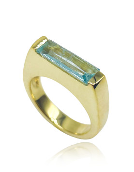 Nara Akuamarin Yüzük