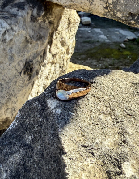 Nivara Rainbow Aytaşı Gümüş Yüzük