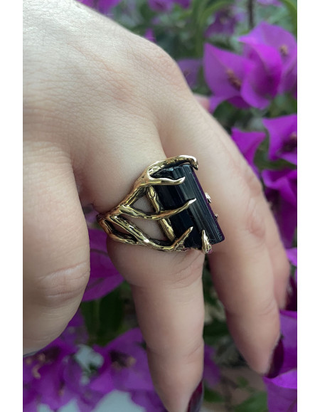 Valor Siyah Turmalin Yüzük